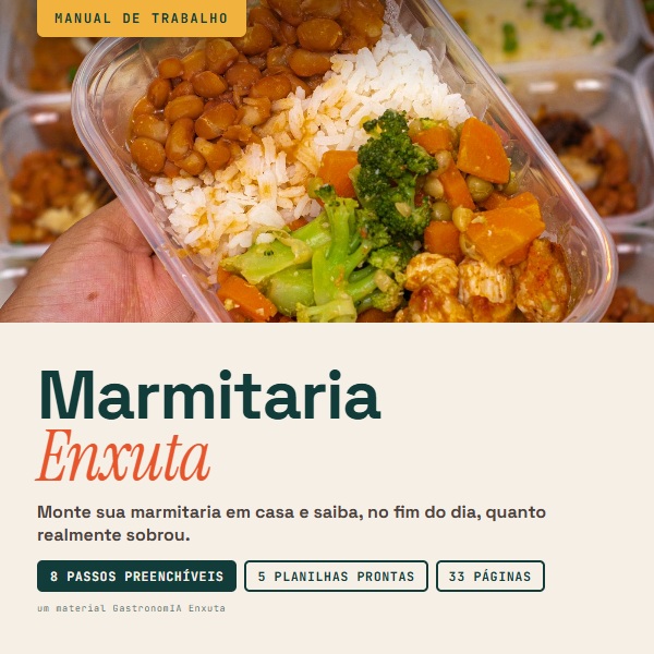 Capa do Manual da Marmitaria Enxuta